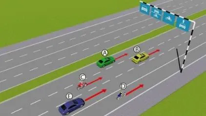 Trong hình dưới, những xe nào vi phạm quy tắc giao thông?