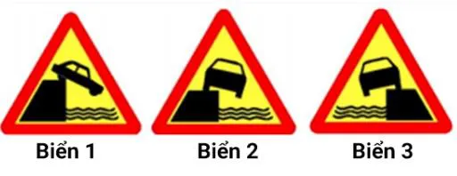 Biển nào sau đây là biển Kè, vực sâu bên đường phía bên trái?