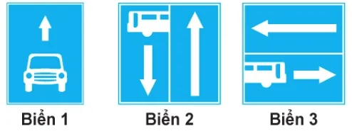 Biển nào báo hiệu Rẽ ra đường có làn đường dành cho ô tô khách?