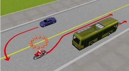Xe nào vi phạm quy tắc giao thông?