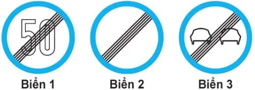 Biển nào dưới đây báo hiệu hết cấm vượt?