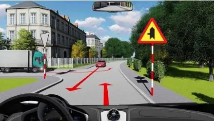 Xe nào phải nhường đường trong trường hợp này?