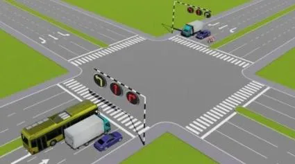 Theo tín hiệu đèn, xe nào phải dừng lại là đúng quy tắc giao thông?