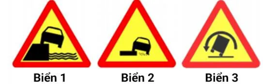 Biển nào sau đây là biển Lề đường nguy hiểm?