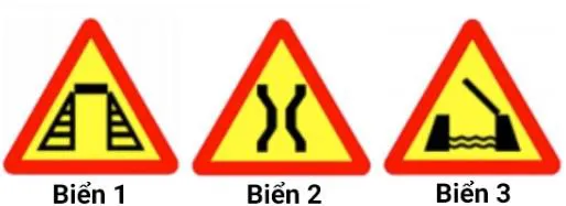 Biển nào dưới đây là biển Cầu quay - cầu cất?