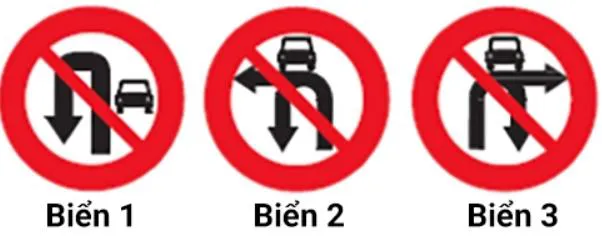 Biển nào dưới đây chỉ cấm xe ô tô quay đầu?