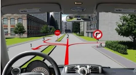 Người lái xe điều khiển xe đi theo hướng nào là đúng quy tắc giao thông?