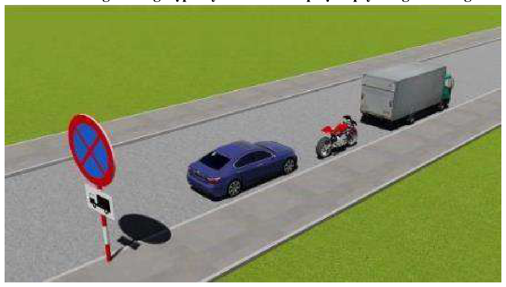 Trong trường hợp này xe nào đỗ vi phạm quy tắc giao thông?
